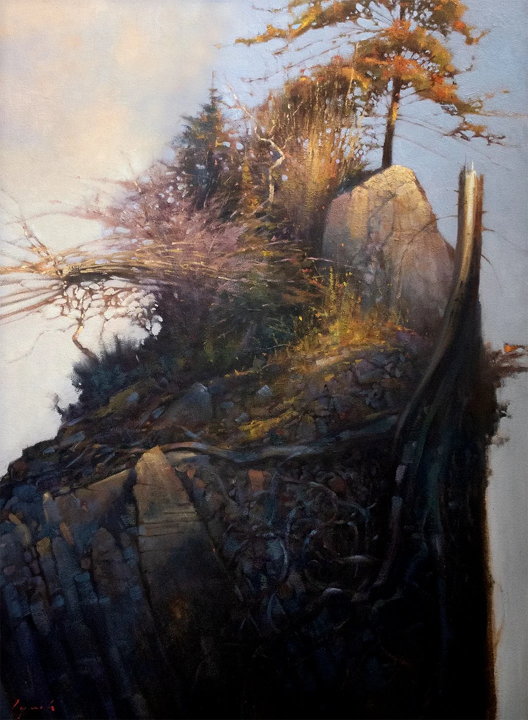 Brent Lynch Tangled Stack, Bamfield 48 x 36 Oil on Canvas $ 9000