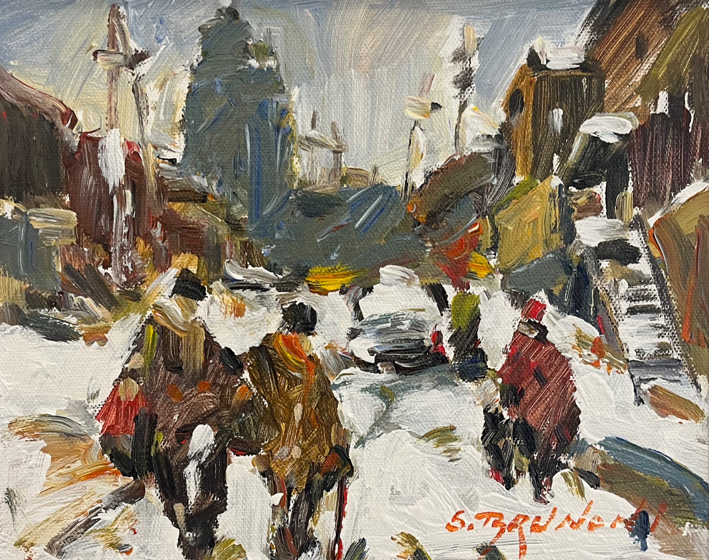 Serge Brunoni Rue Aolam 8 x 10 Oil on Canvas $ 1500