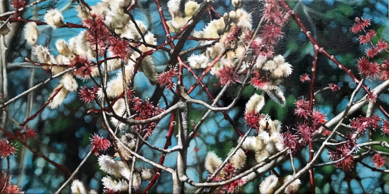 Madeleine Wood Twinkling 12 × 24 Oil on Canvas $ 1600