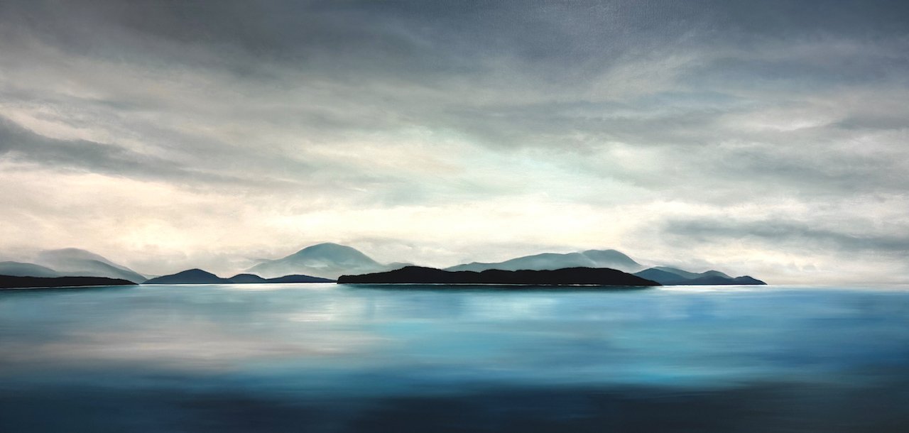 Strait of Georgia 40 × 84 Oil on Canvas SOLD