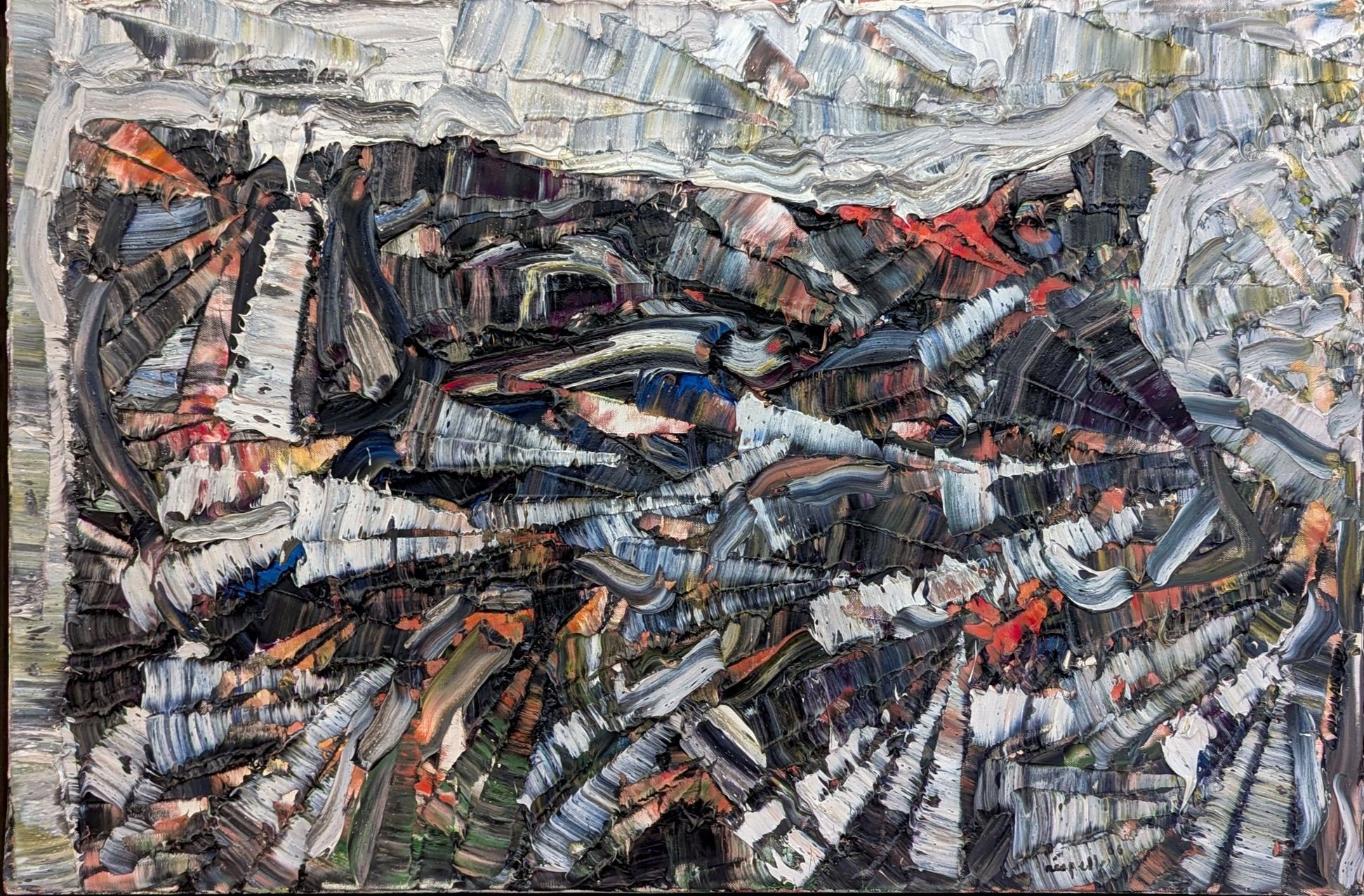 Falaise 22 x 32 Oil on Canvas 1966 SOLD