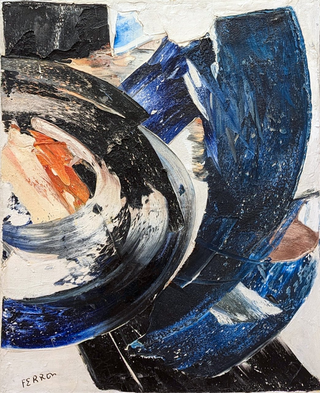 Sans Titre 28 x 23 Oil on Canvas 1964 SOLD