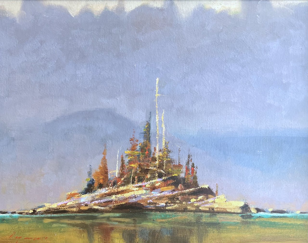 Halo Islet, Desolation Sound Study 11 × 14 Oil on Board SOLD