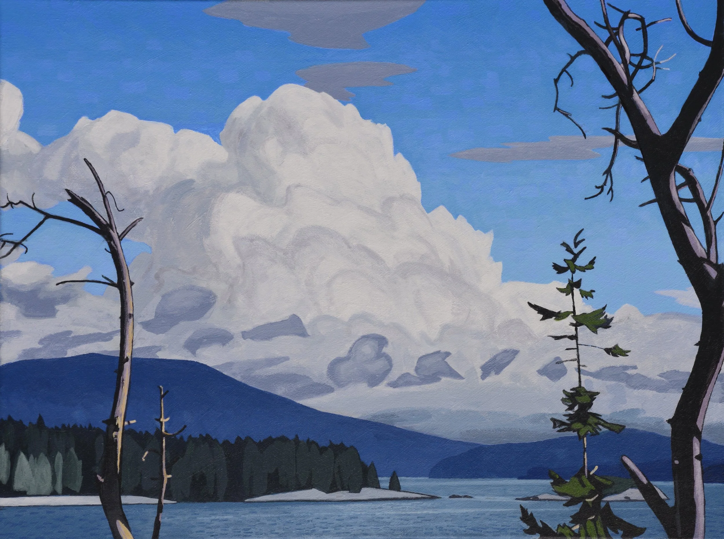 Howe Sound Cloudscape - Gospel Rock 18 x 24 Acrylic on Canvas $ 4200