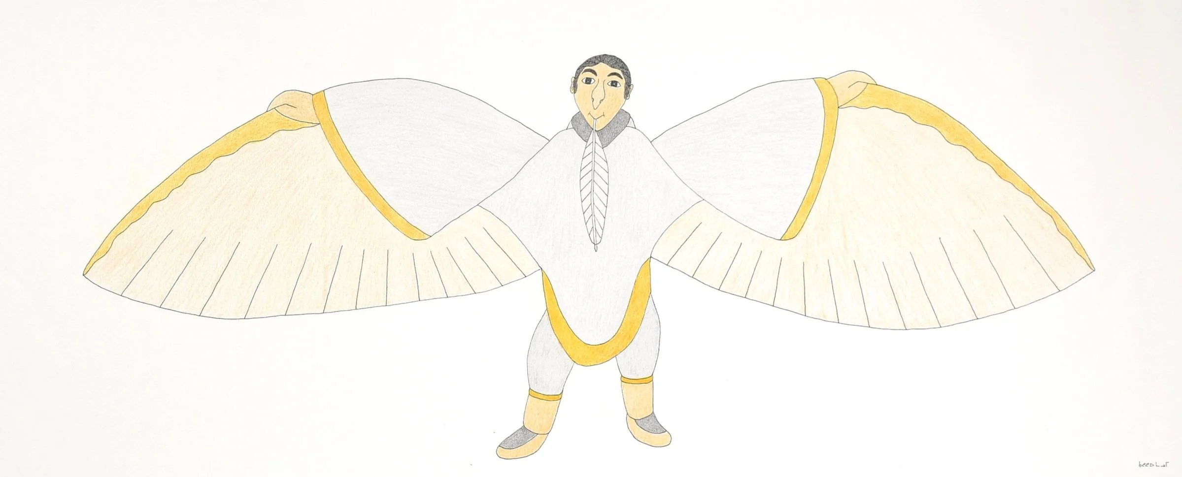  Untitled 20 × 50 Coloured Pencil, Ink #072-2089 $ 3250 