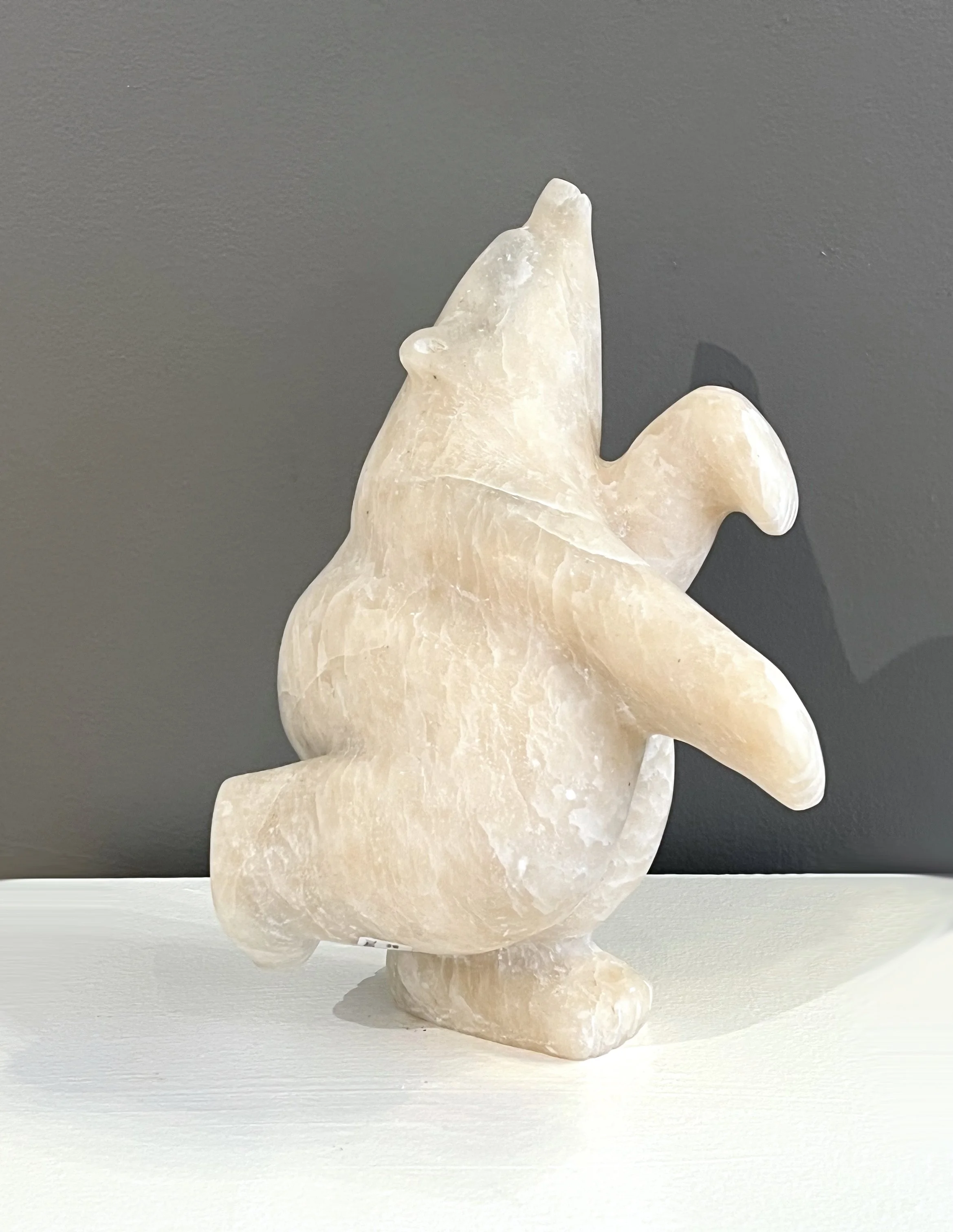 Dancing Polar Bear 10.5 x 7 x 8 Marble # 7448S SOLD