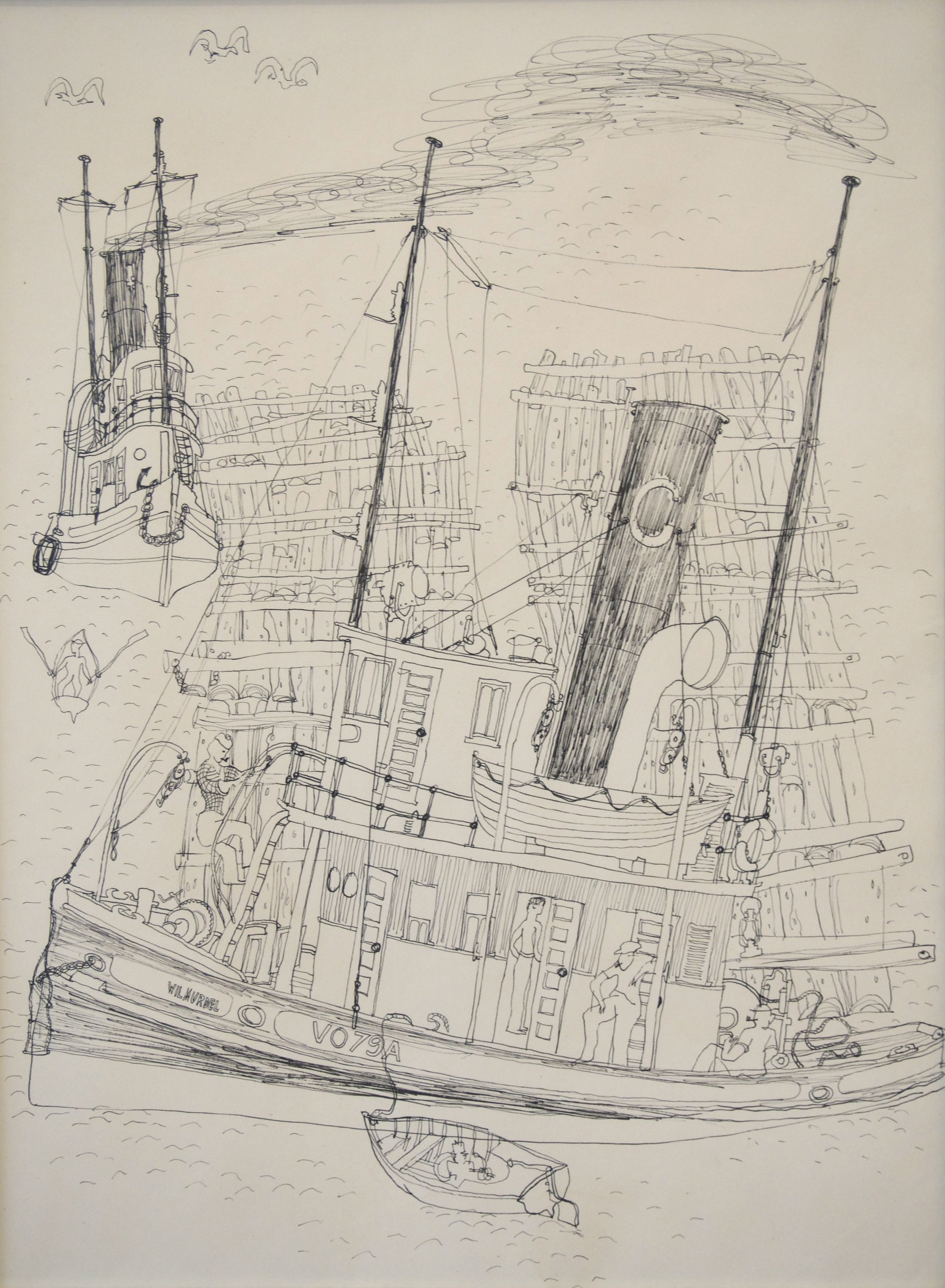 B.C Binning Wilmurdel 24 × 18 Ink on Paper c. 1946 SOLD