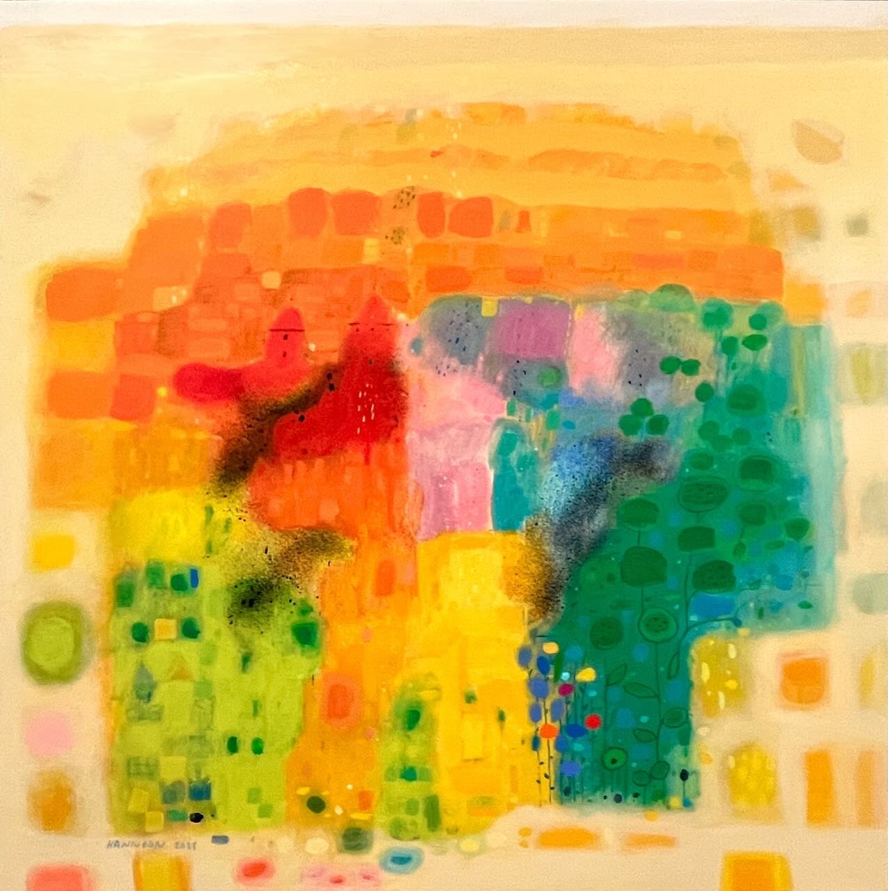 Orange Horizons 36 x 36 Acrylic on Canvas $ 4450
