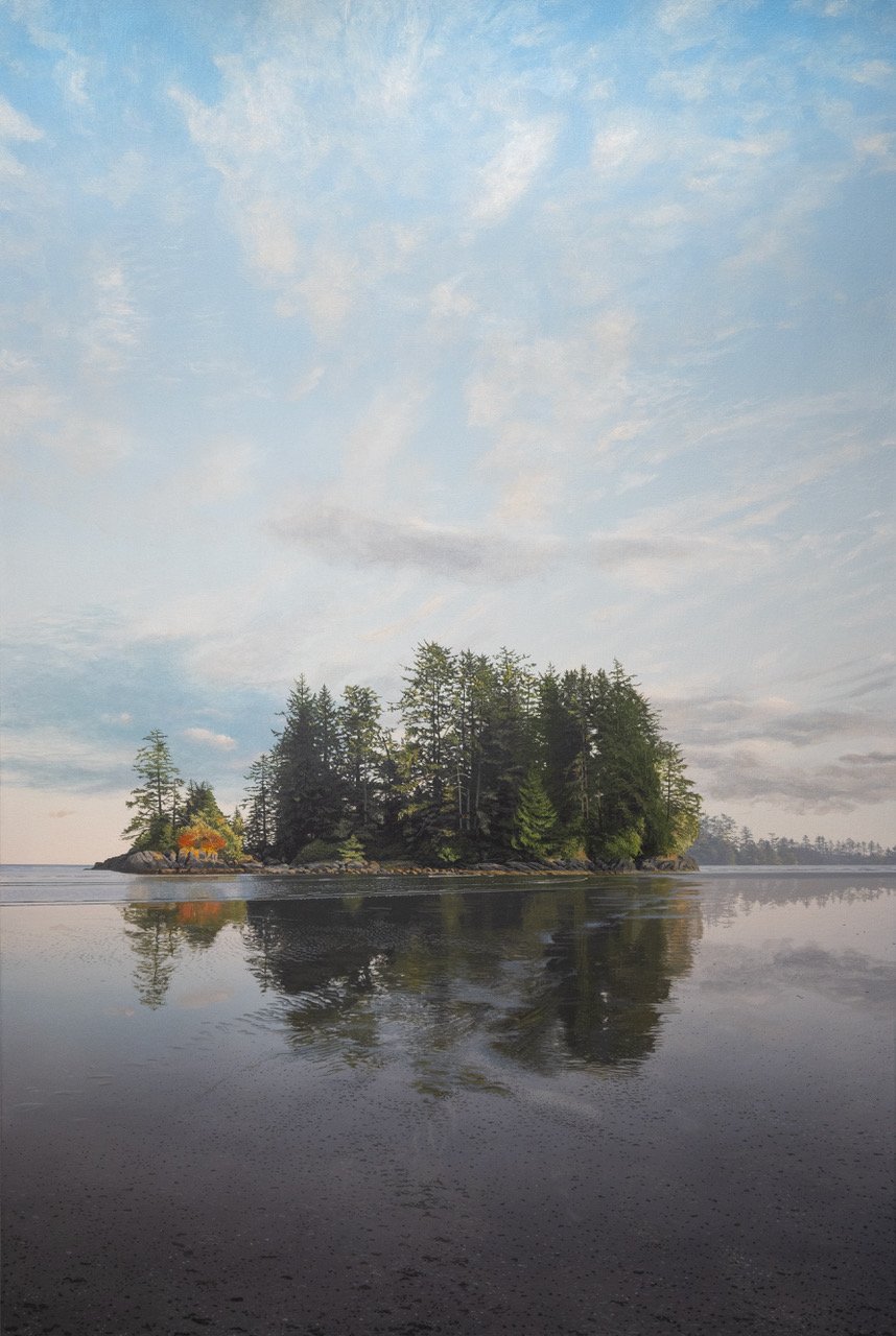 Schooner Cove Reflected 72 x 48 Acrylic on Canvas SOLD