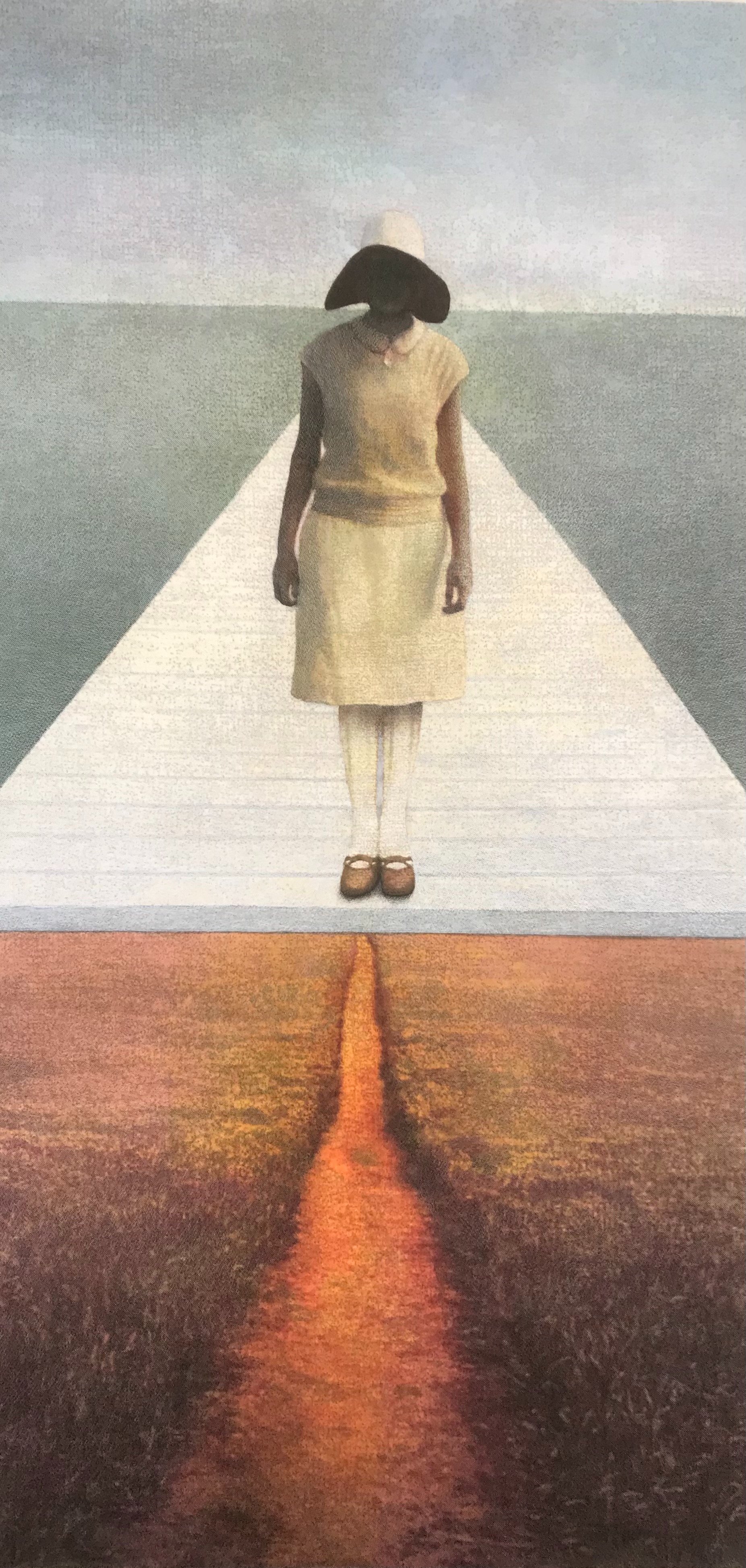 Duncan Regehr Angels Walk 60 x 30 Mixed Media on Board $ 9750