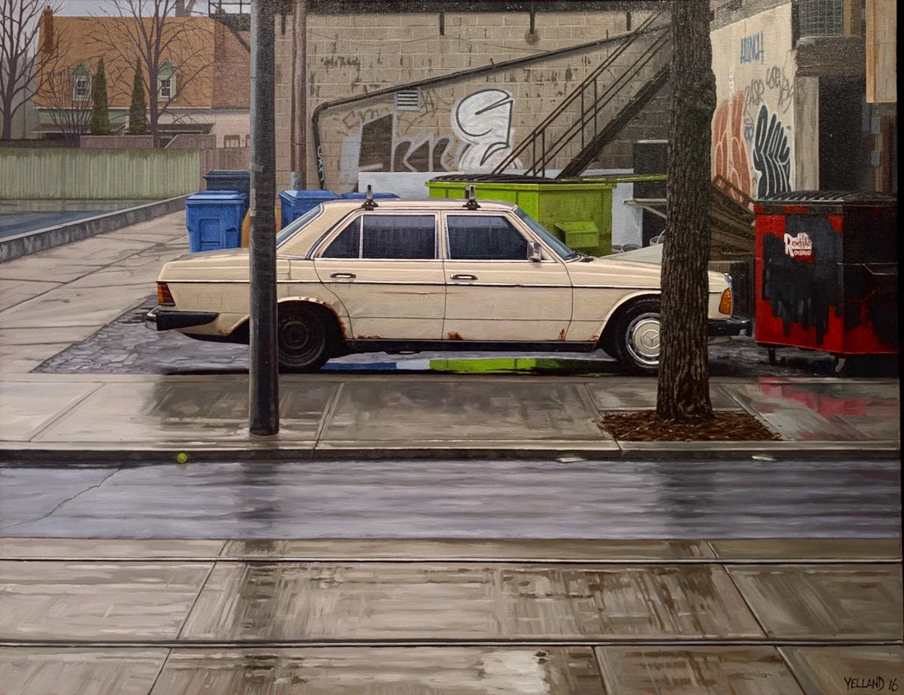 The Benz 28 x 36 Oil on Canvas $ 9000