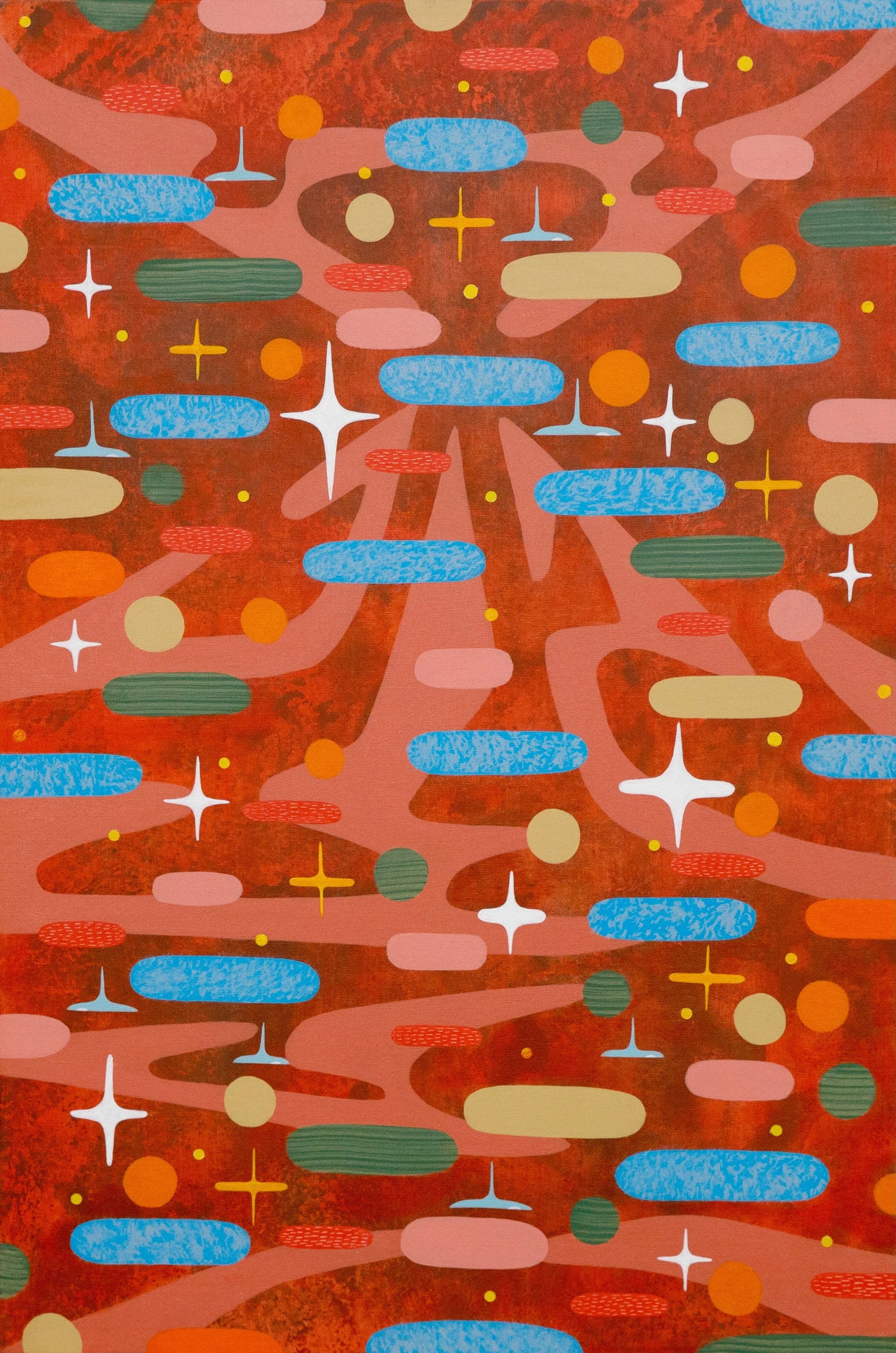 Cosmical 30 × 20 Acrylic on Canvas $2300