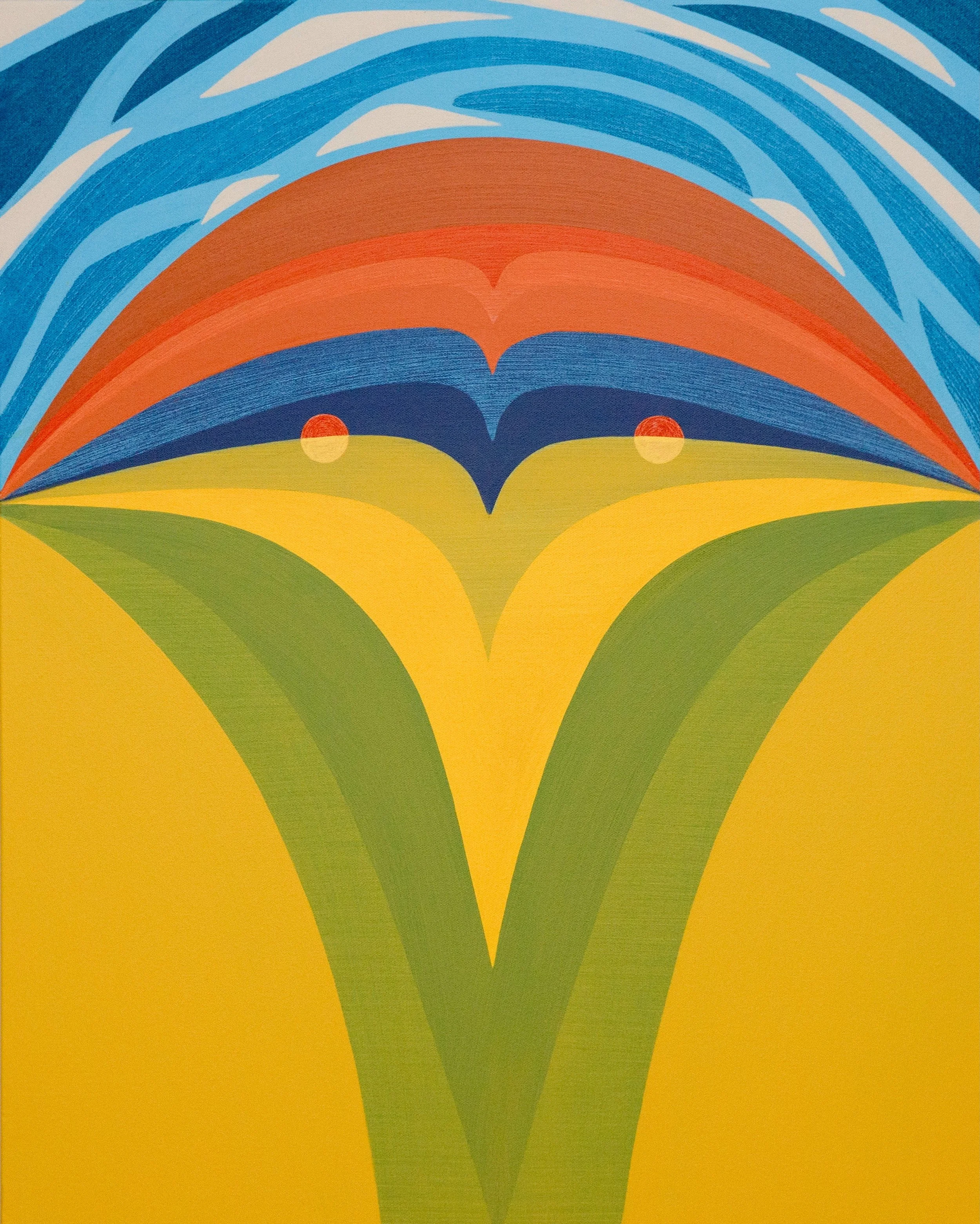 Peak and Beak 30 × 24 Acrylic on Canvas SOLD