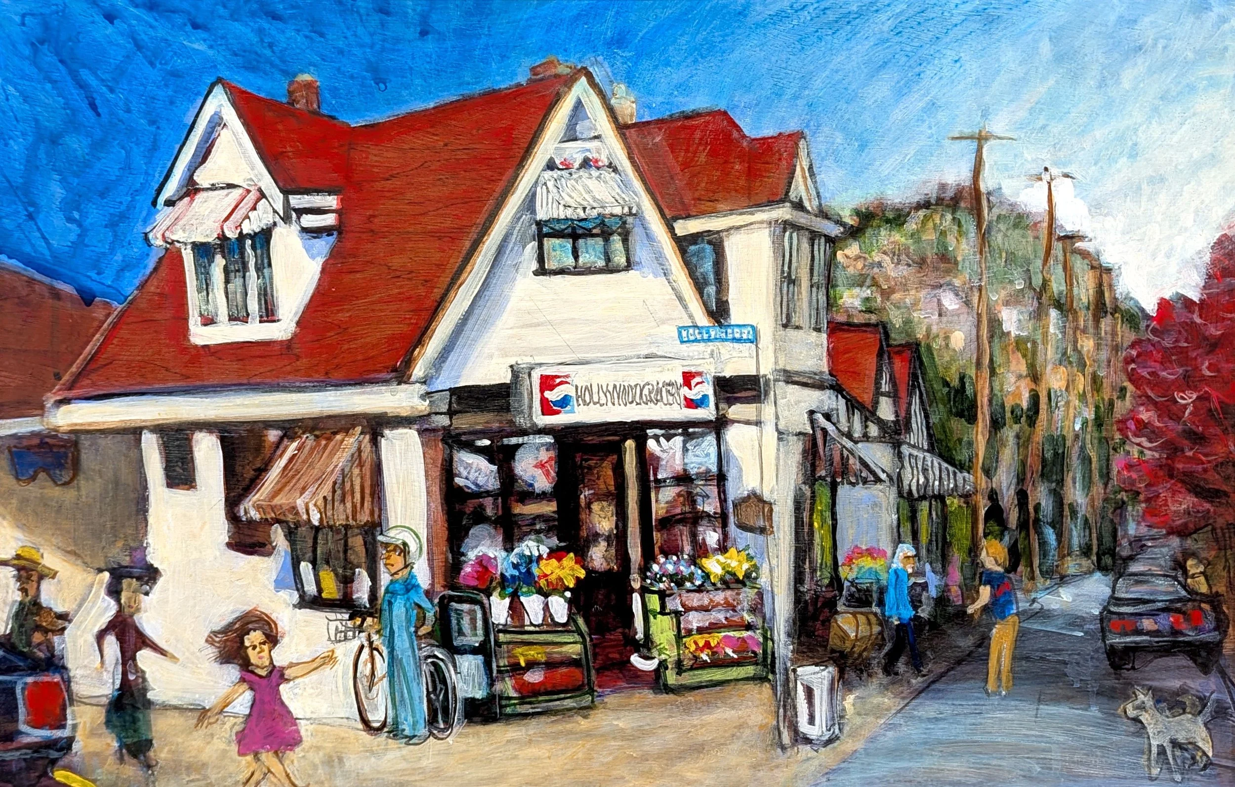 Hollywood Grocery 17.25 x 26.5 Acrylic on Board N.D $ 2650