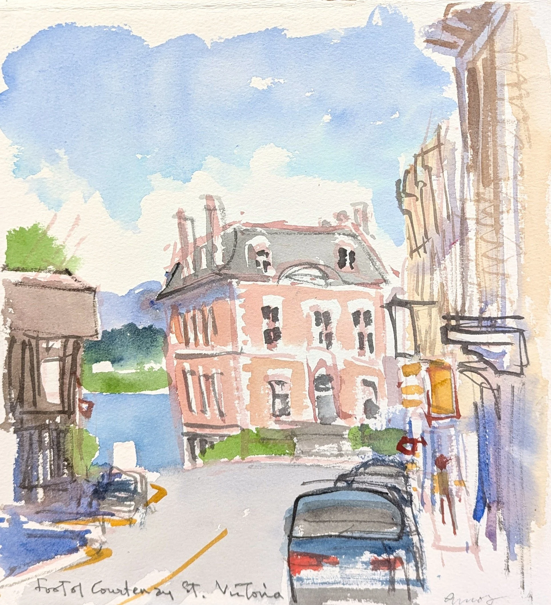 Malahat Building 11 x 10 Watercolour on Paper N.D $ 1025