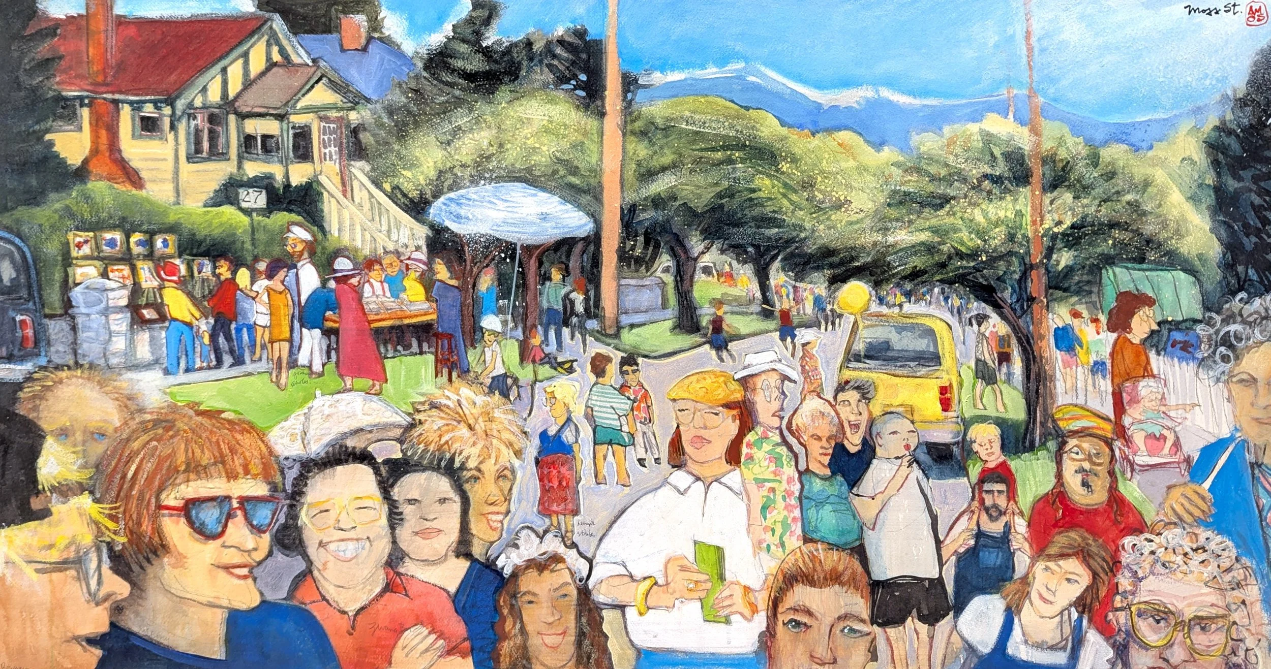 Moss St. Paint-In 20.5 x 39 Watercolour on Paper 1998 $ 3550