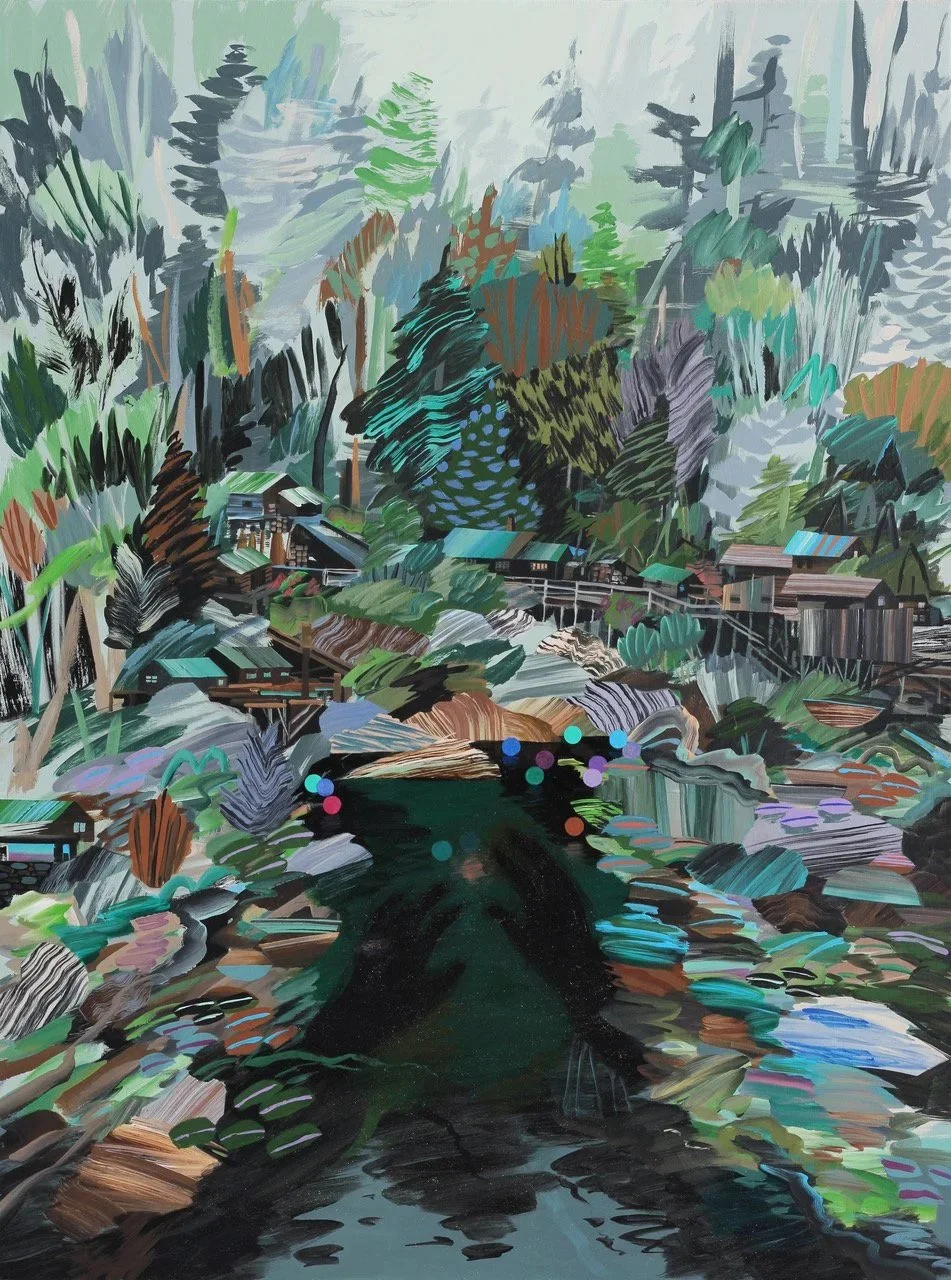 Meghan Hildebrand Fjord Tough 48 x 36 Acrylic on Canvas $ 5325