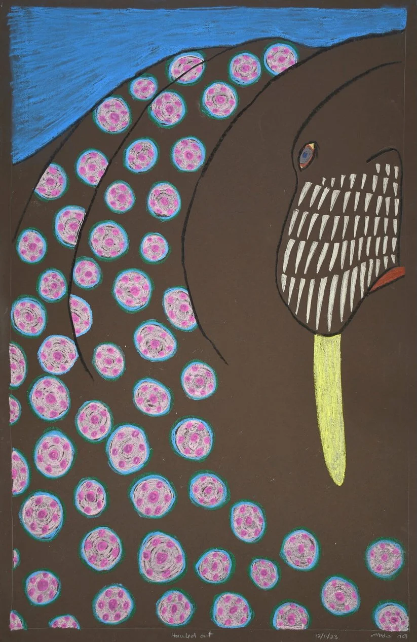  Hauled Out 38 × 25  Pastel # 151-1568 SOLD 