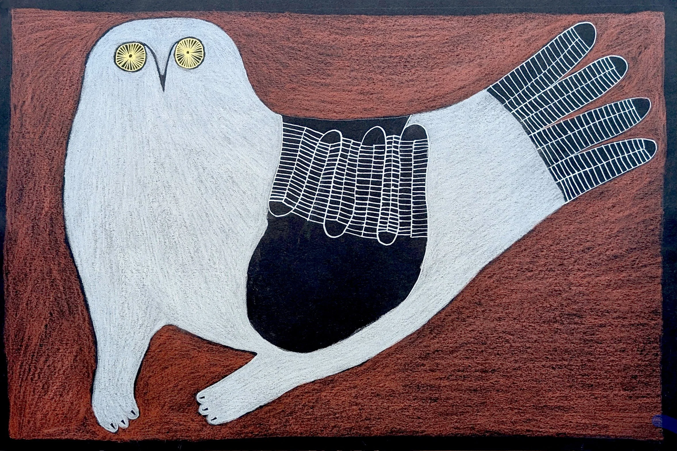  What? 11.75 × 18 Coloured Pencil, Ink # 151-1693 SOLD 