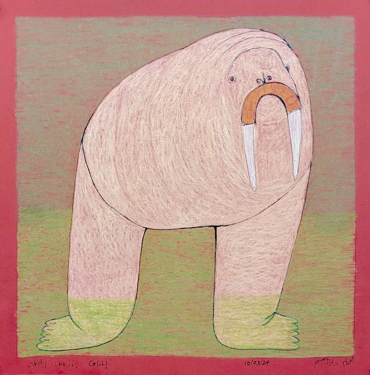  Cold! 12.5 × 12.5 Ink, Coloured Pencil # 151-1692 $ 1250 