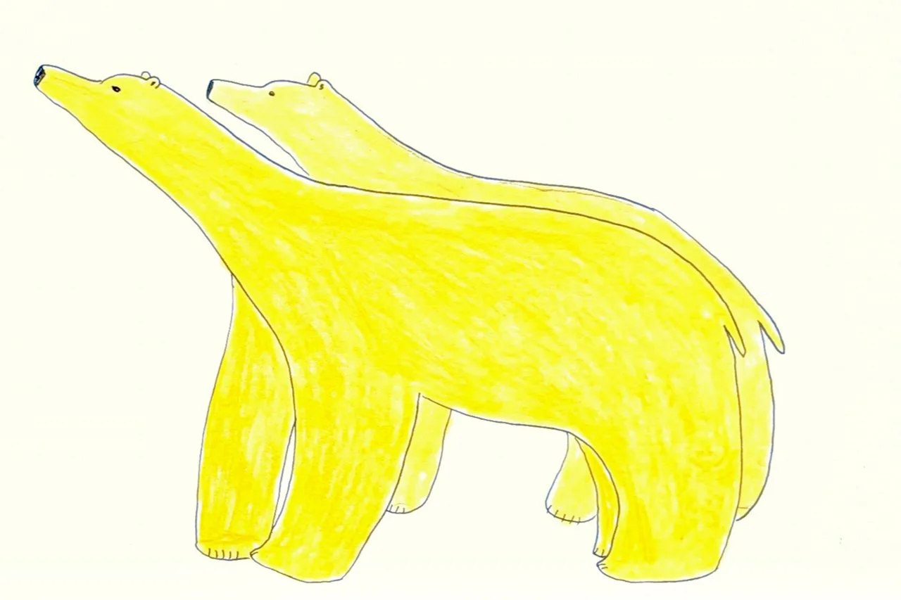  Sniffing the Air 6 × 9 Coloured Pencil, Ink # 151-1696 SOLD 