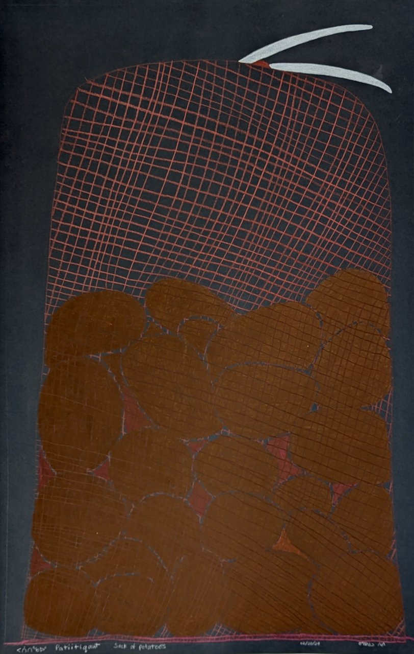  Sack of Potatoes 38 × 25 Coloured Pencil, Pastel # 151-1642 $ 4075 
