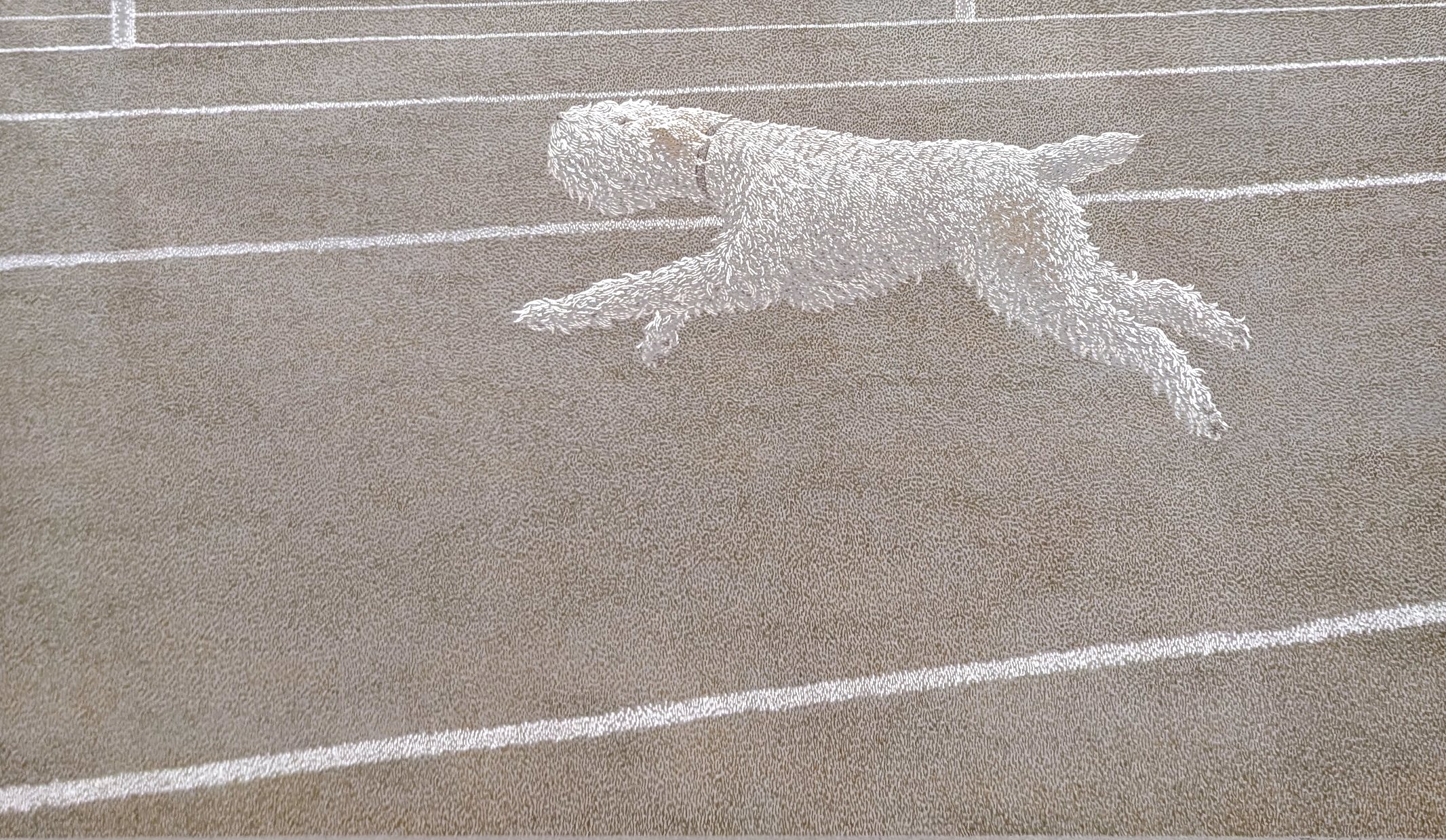  Running Dog 13.5 x 24 Serigraph 37/43 1968 SOLD 