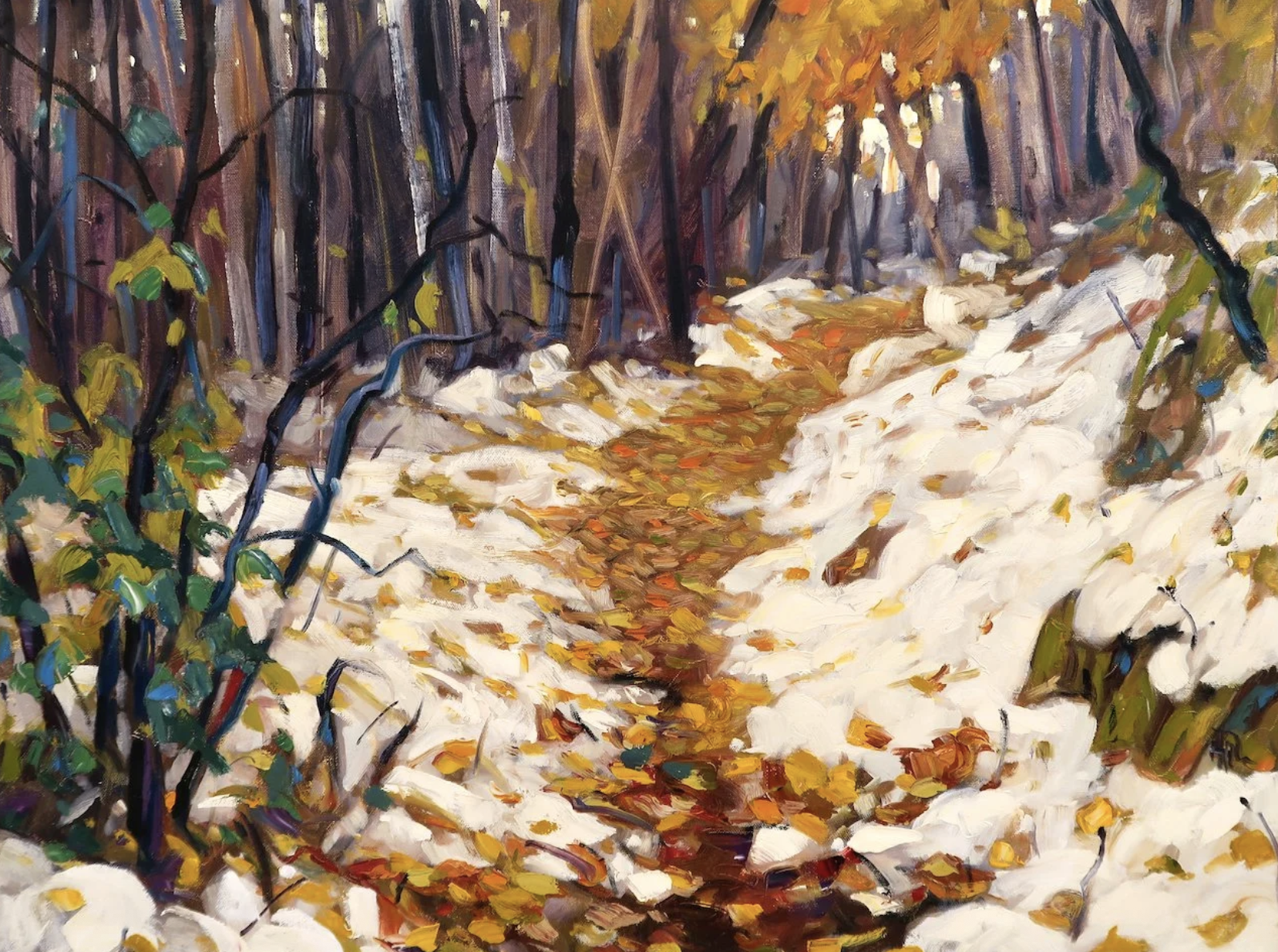  Halin de Repentigny 9th Avenue, Dawson City, Y.T.  30 x 40  Oil on canvas  $ 4,500 