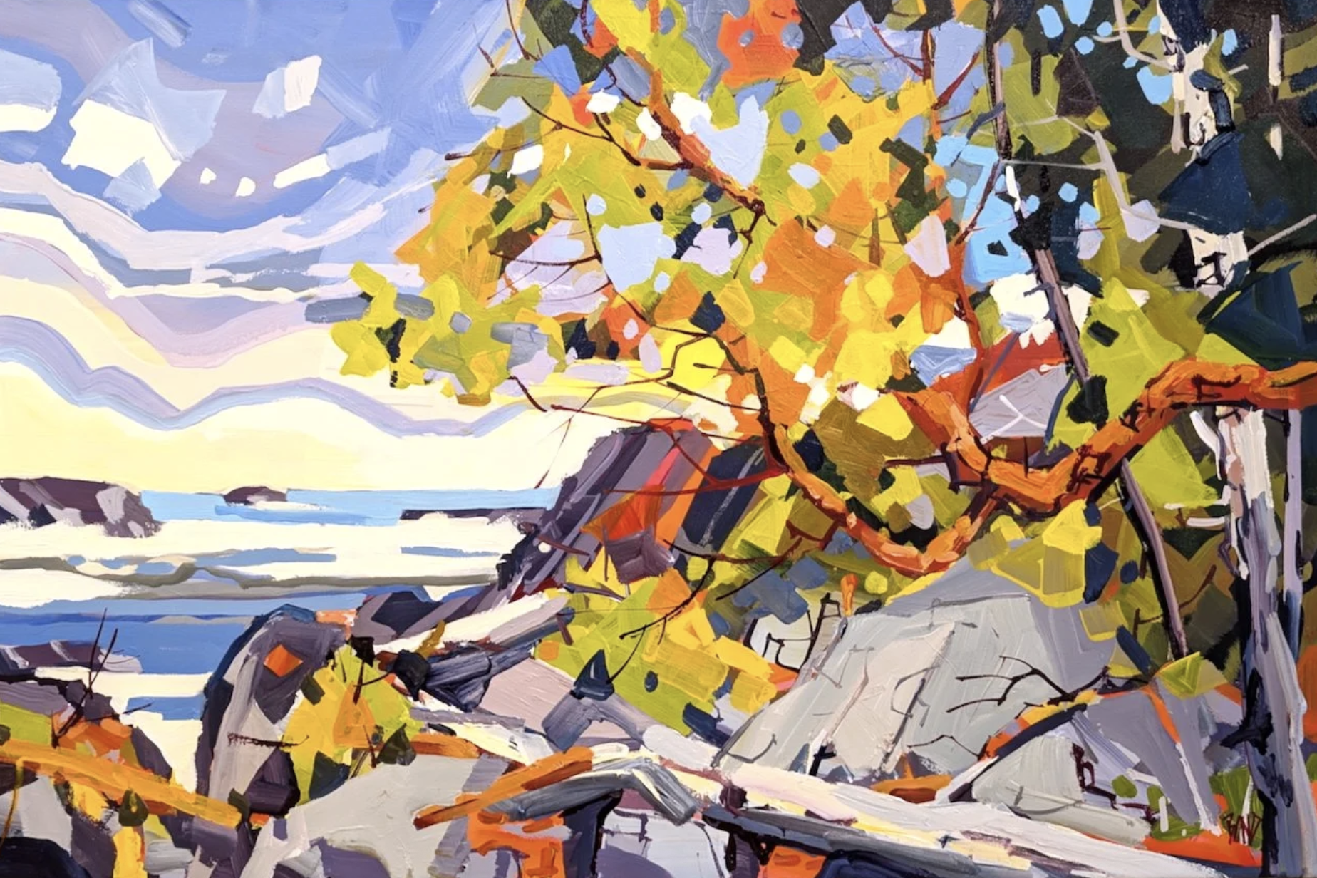  Rick Bond West Coast Shores 24 × 36 Acrylic on Canvas $ 4025 