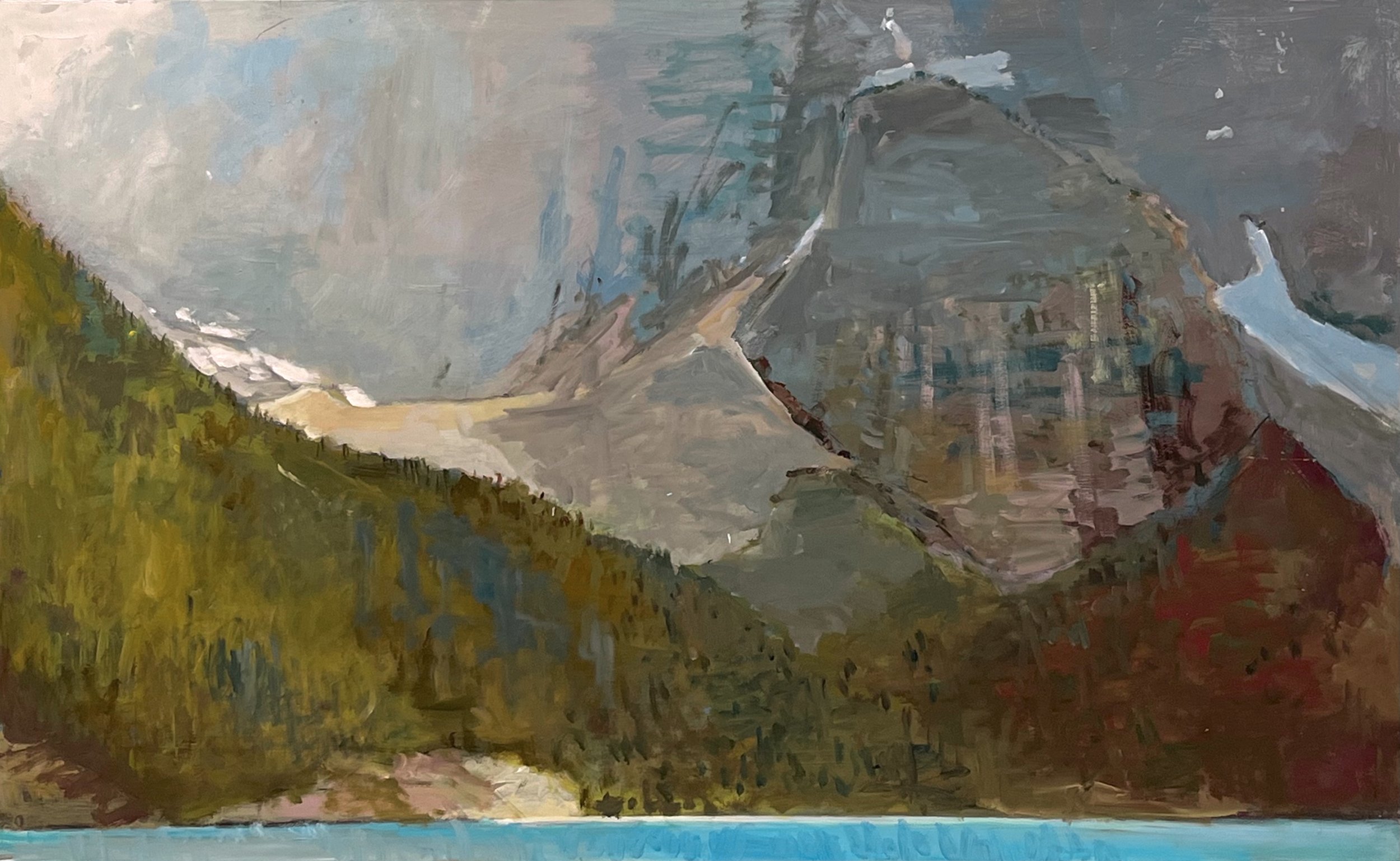  Terry Fenton Grand Amor (Moraine Lake) 24 x 39 Oil on Board $ 4500 