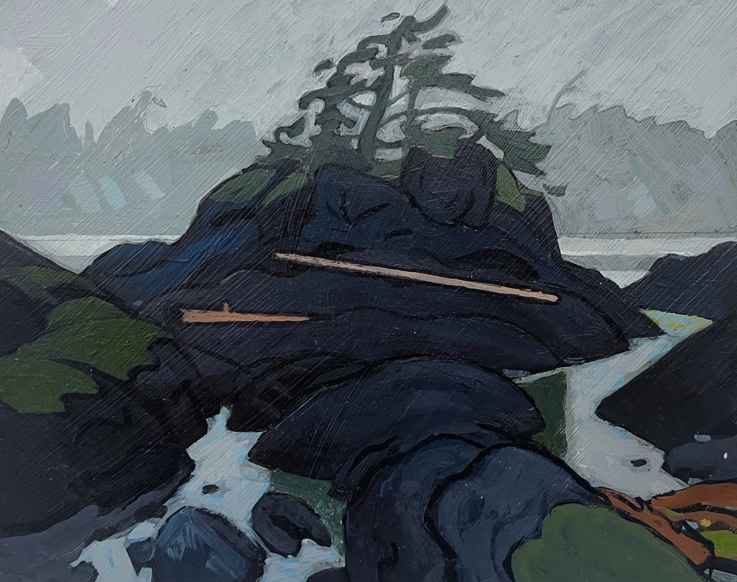  Weather Works Study 6 x 7.5 Acrylic on Board $ 1500 