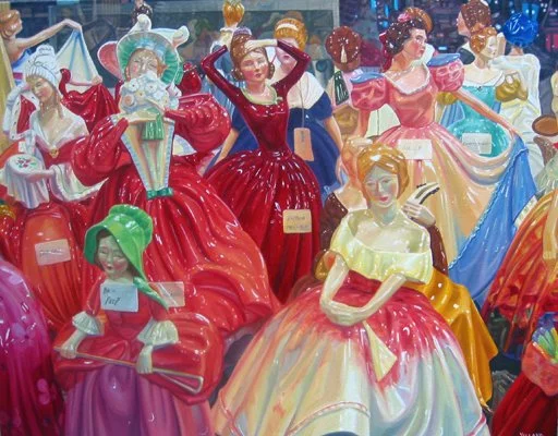  Hen Party	 28x36	 Oil on Canvas	 $ 7300 