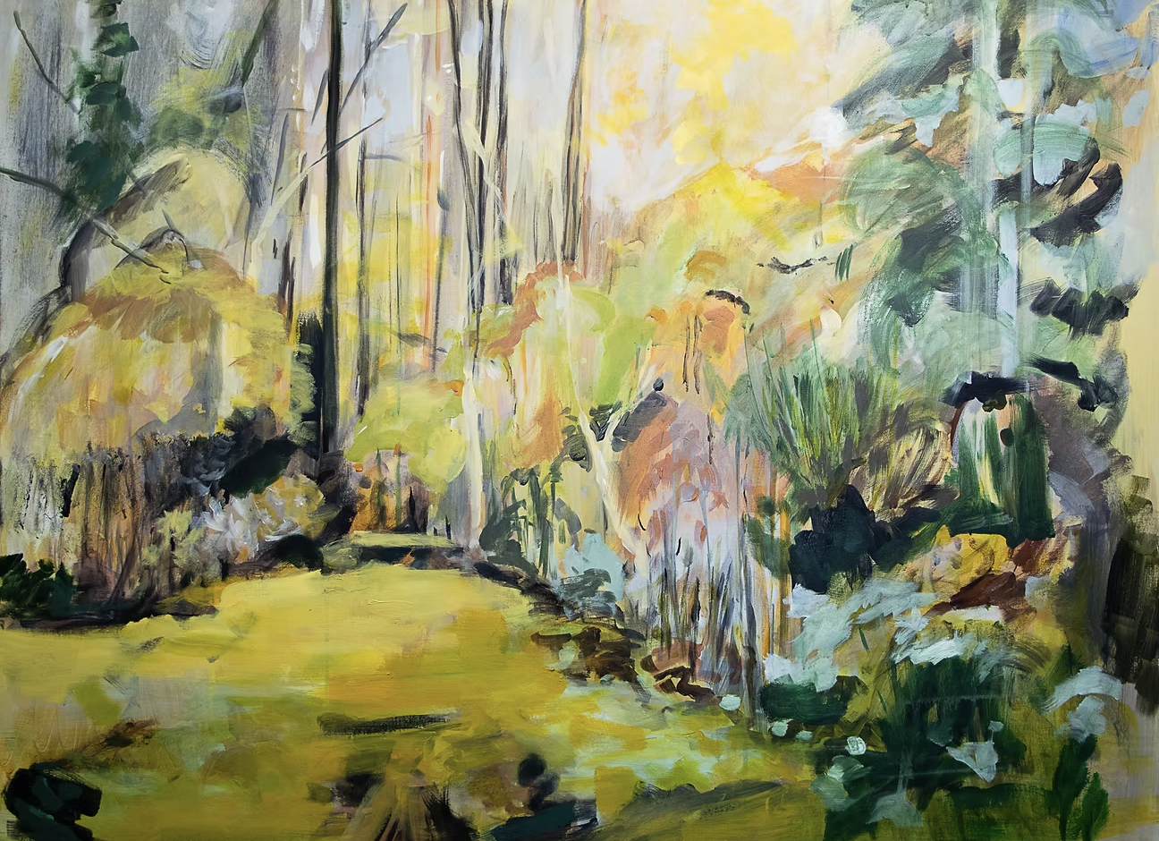  Can’t See the Wood for the Trees No. 8 36 × 48 Acrylic on Canvas $ 6800  