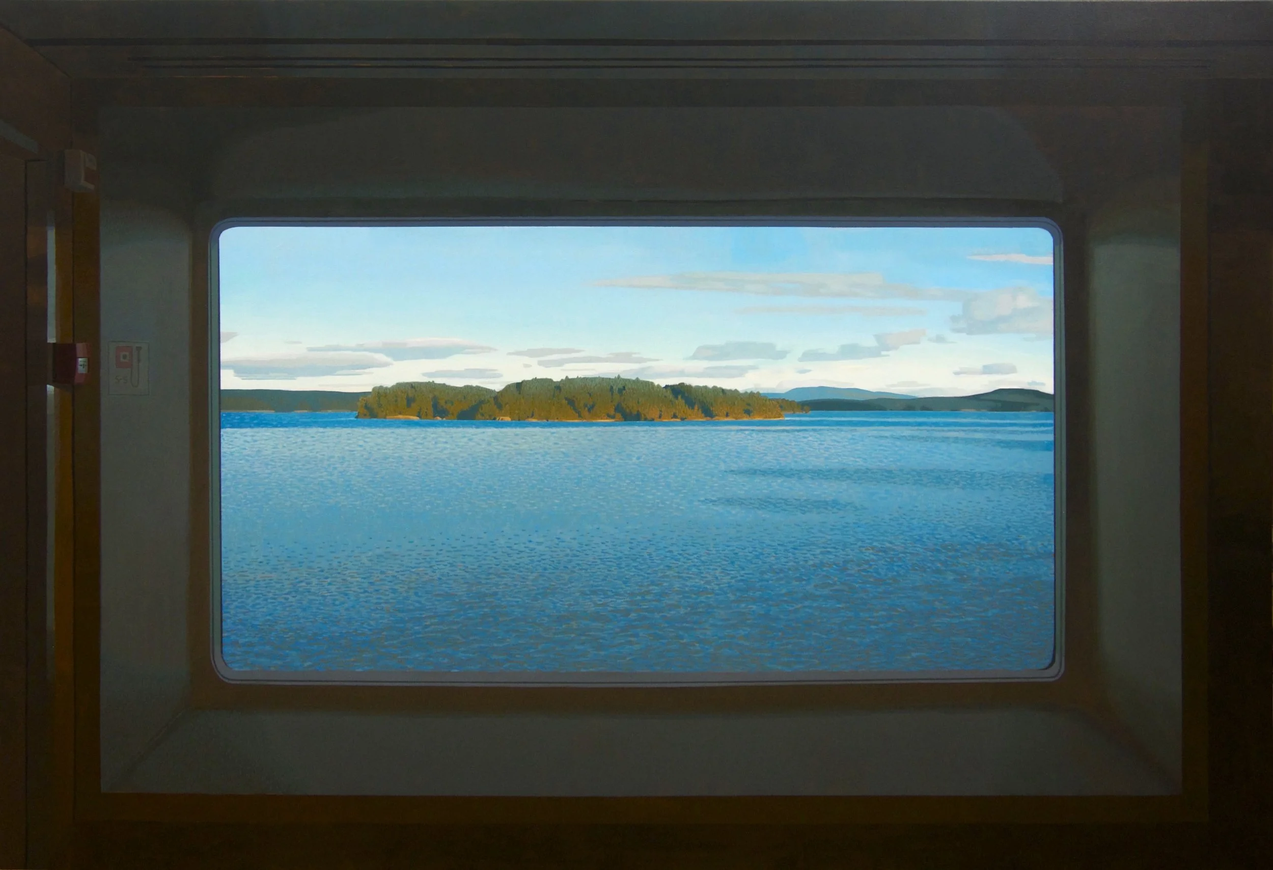  Josh Wallace Ferry Window #3 40 × 60 Acrylic on Canvas $ 5150 