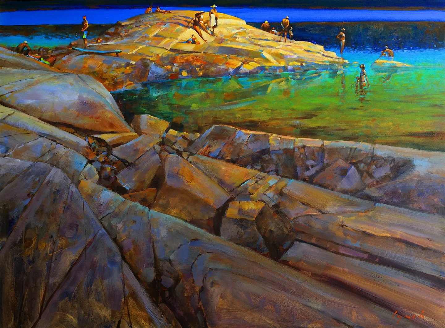  Brent Lynch The Brickyard 36 × 48 Acrylic on Canvas $ 8950 