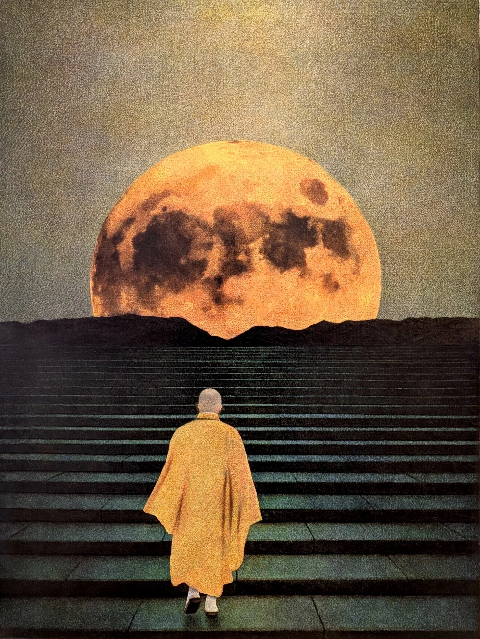  The Moon 48 × 36 Oil, Mixed Media on Board	 $ 9500 