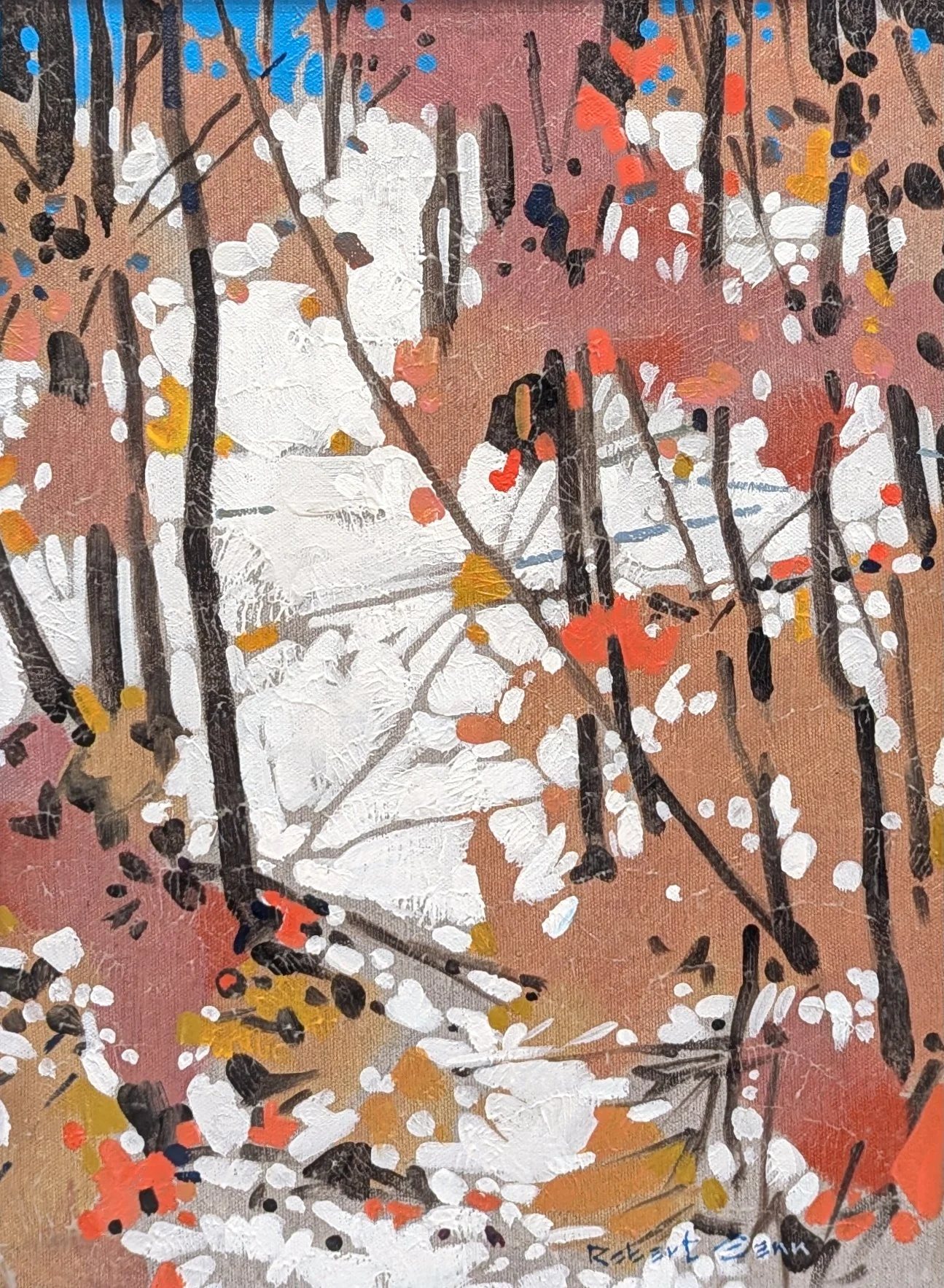  November in Mr. Jaroslowski's Wood 16 x 12 Acrylic on Canvas C. 2000 SOLD 