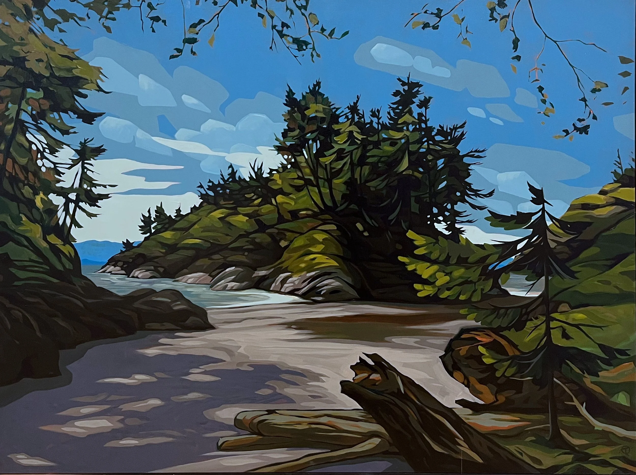  Pocket Cove East 36 × 48 Acrylic on Canvas SOLD 