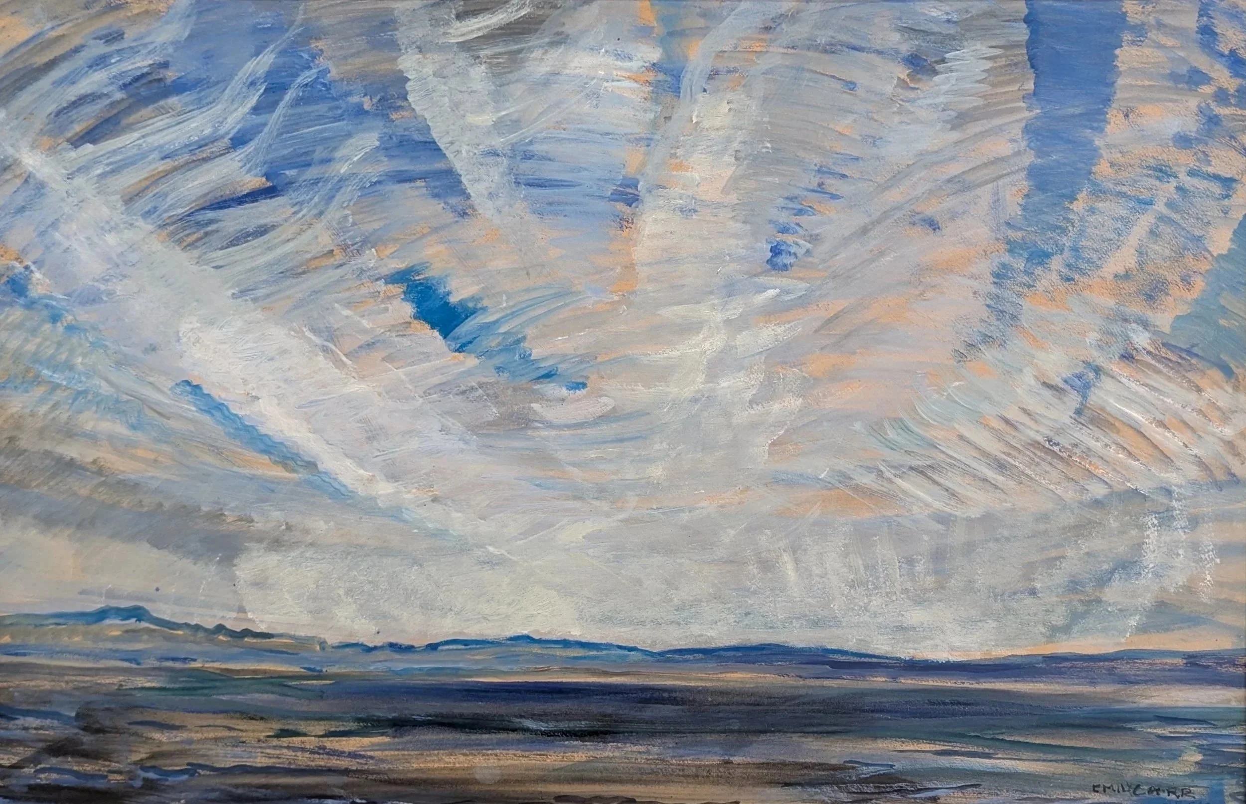  Emily Carr  Sky 22.75 x 35	 Oil on Paper	 1936														 