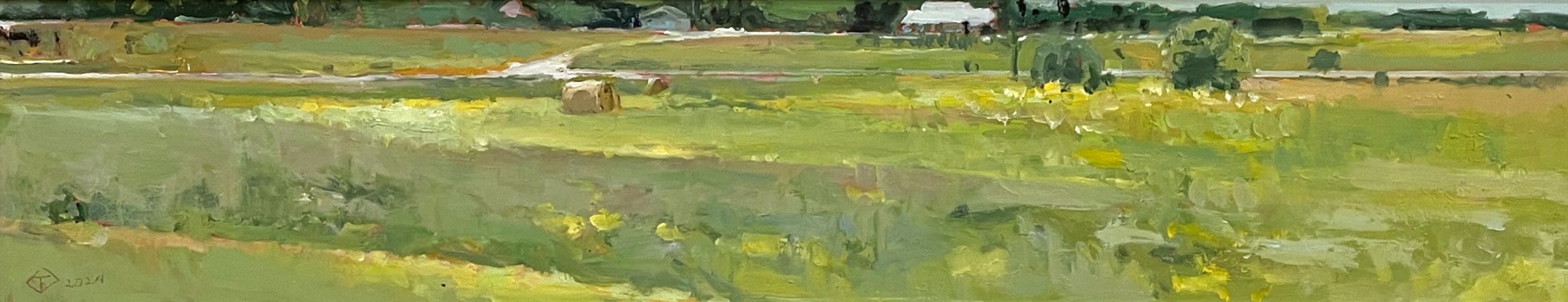  Right of Way - Sask. 8.25 x 39  Oil on Board $ 2900 