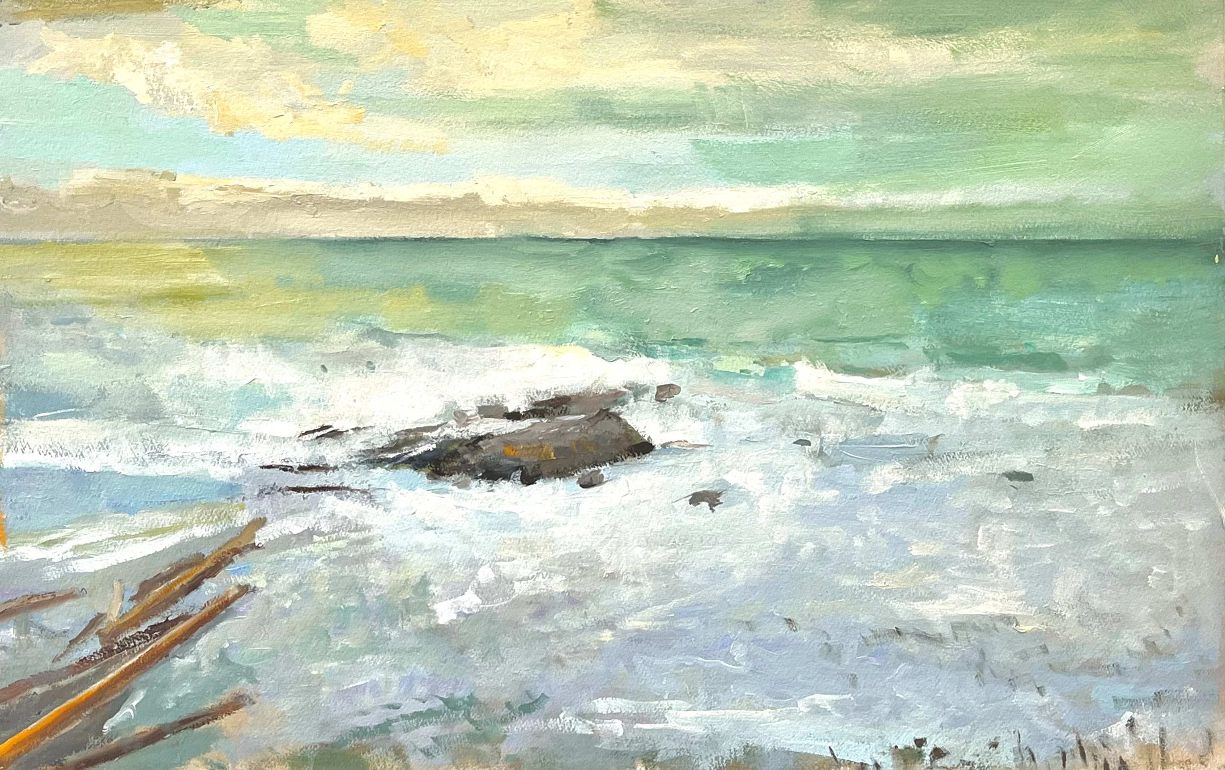  Interruption 18.75 x 30  Oil on Board $ 2900 