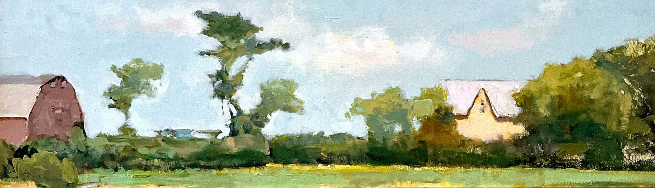  Great Sensation - Sask. 9.25 x 30  Oil on Board $ 2600 
