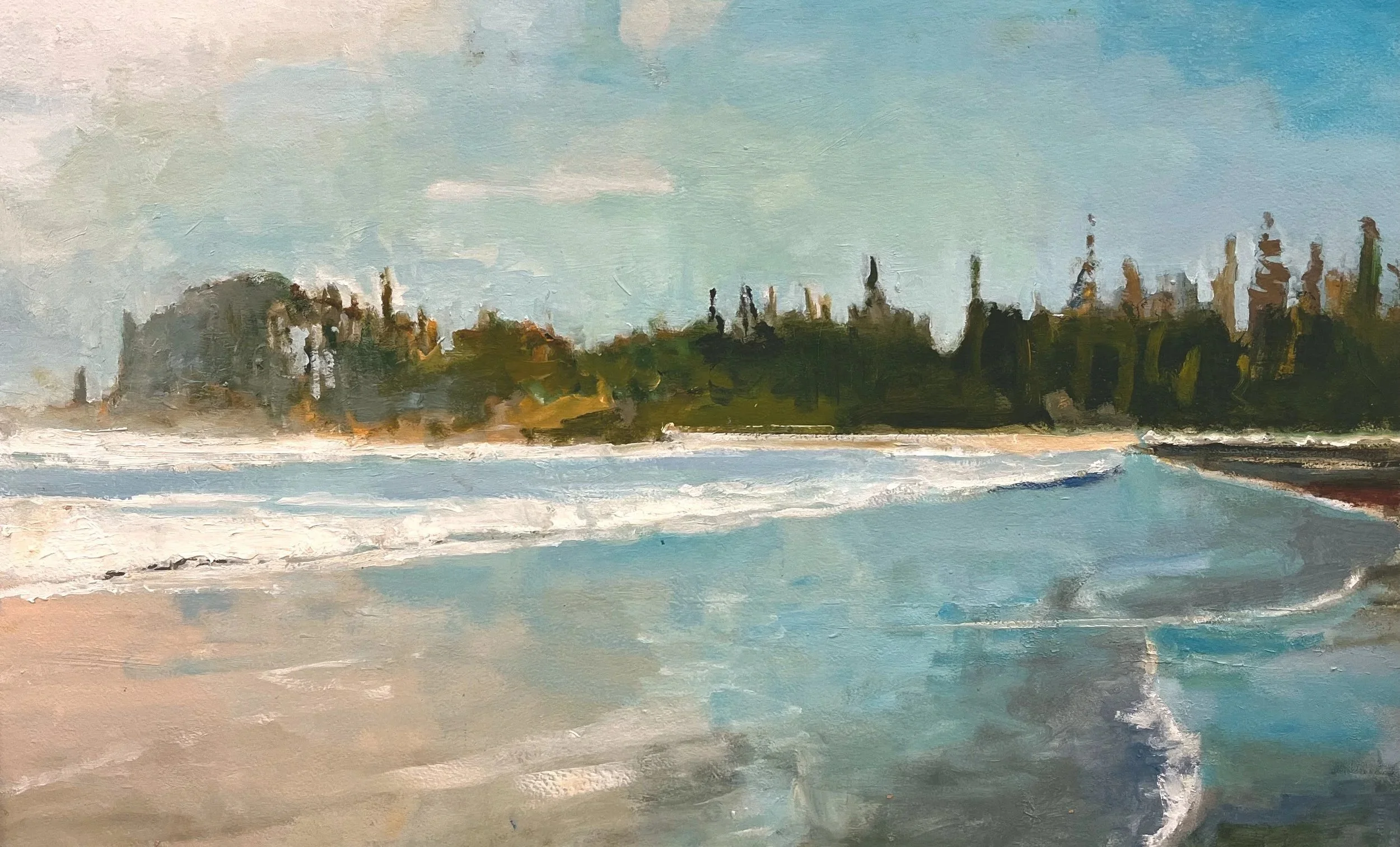  Sweep - Tofino		 18.5 x 30	 Oil on Board	 $ 2900 