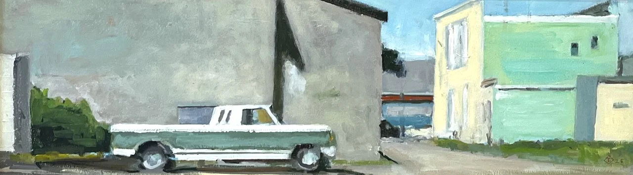  Midway, Carlyle, Sask. 9.5 x 30 Oil on Board SOLD 