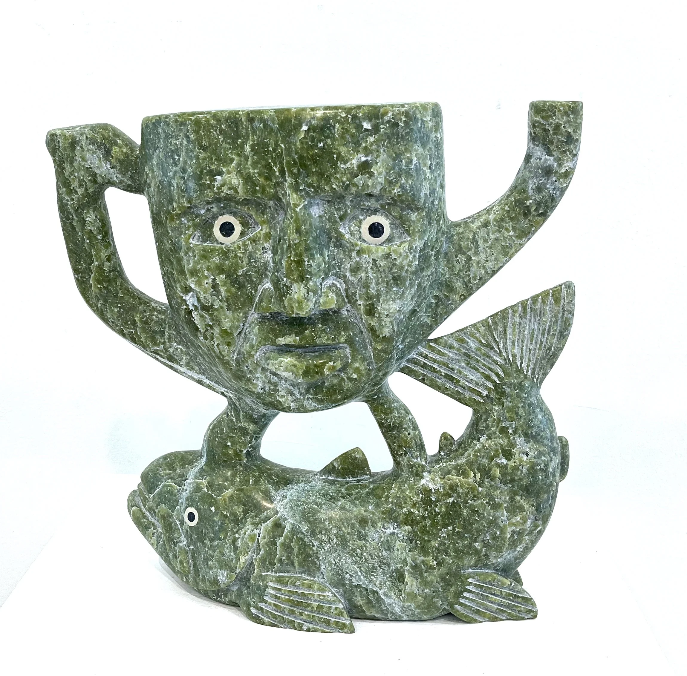  Fisherman	 14 x 14 x 4	 Serpentine #6793T $ 11,250 