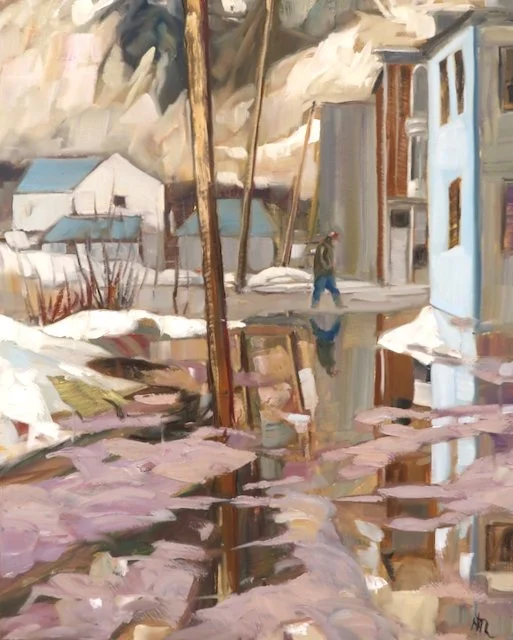  Puddles  30 x 24 Oil on Canvas SOLD 