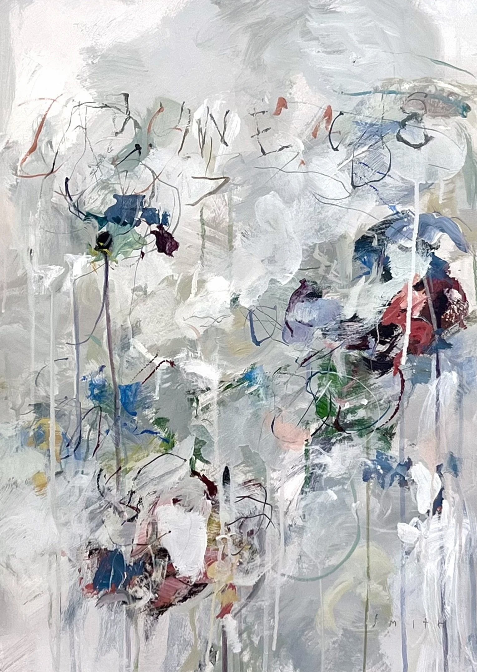  Gordon Smith Untitled 26 × 18.25 Inches Acrylic on Paper 1997 SOLD 