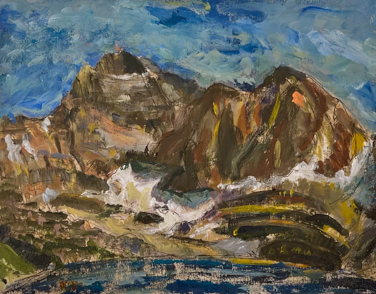  August, Lake McArthur 11 x 14 Acrylic on Board  $ 1250  