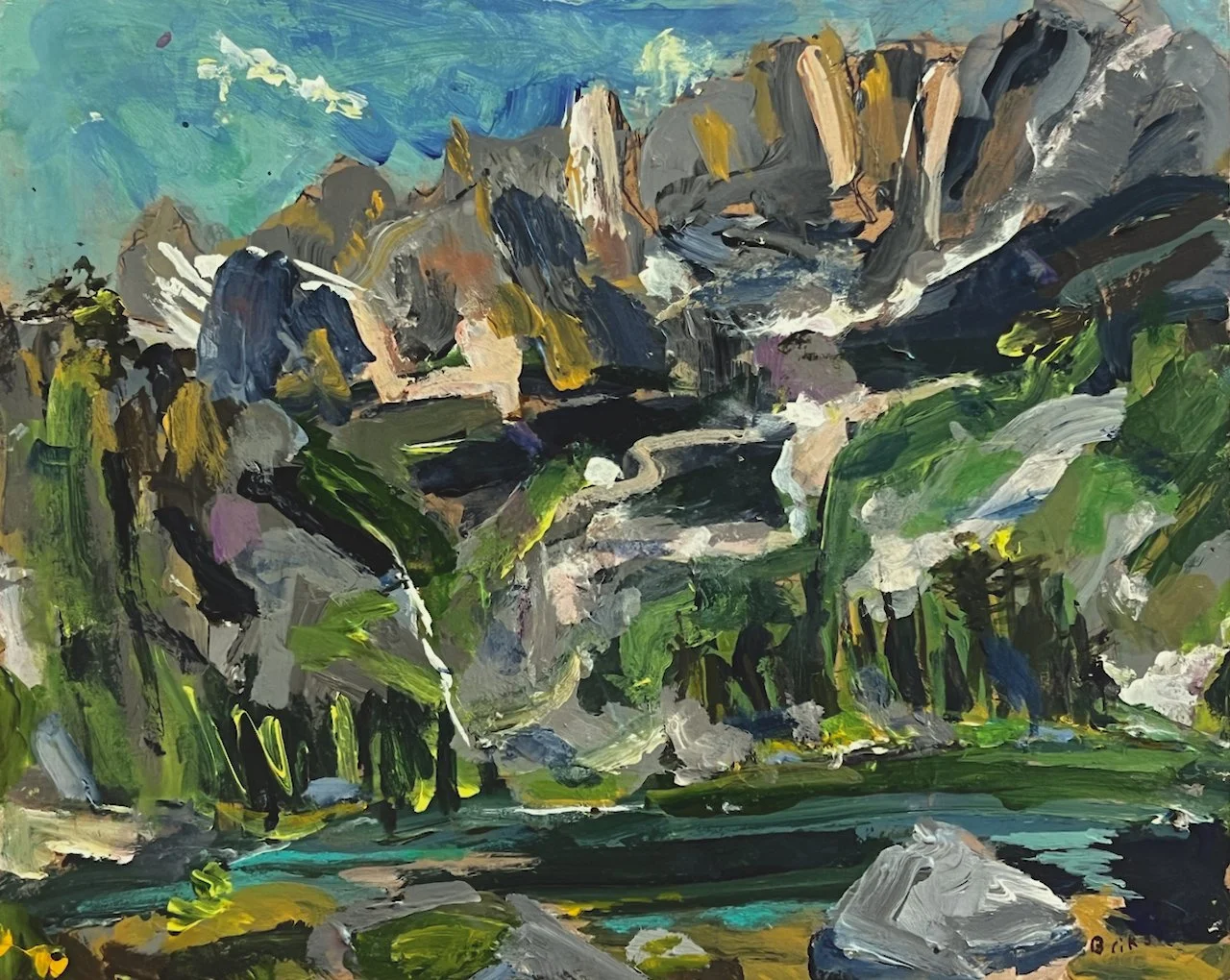  The Old Souls - Mary Lakes 8 x 10 Acrylic on Board  $ 975 