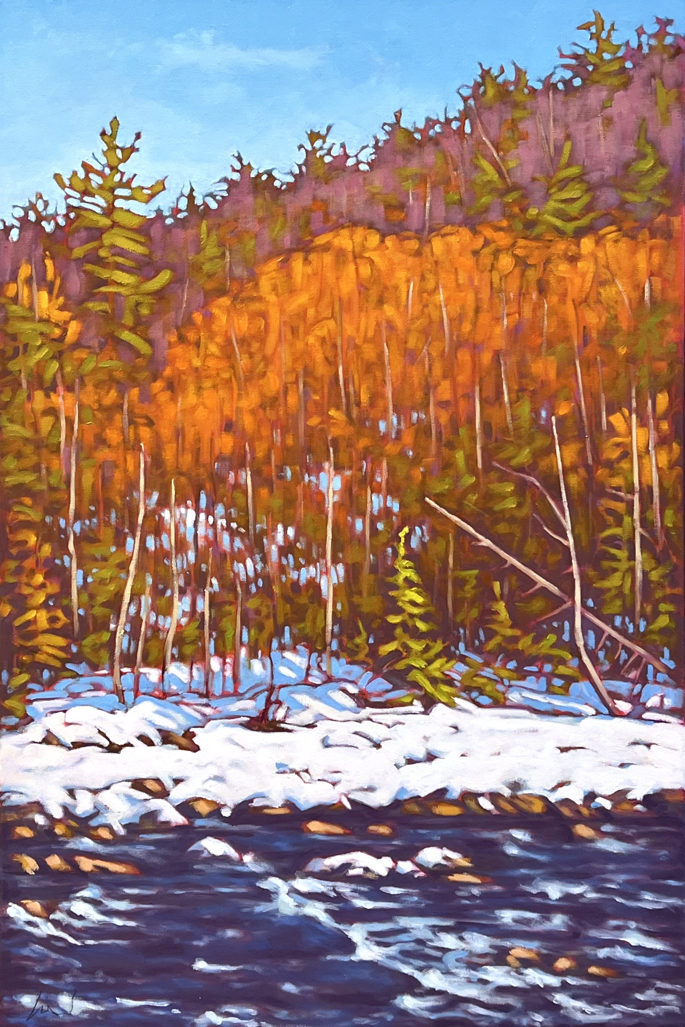  Early Snow	 36 x 24 Oil on Canvas $ 2800																		 